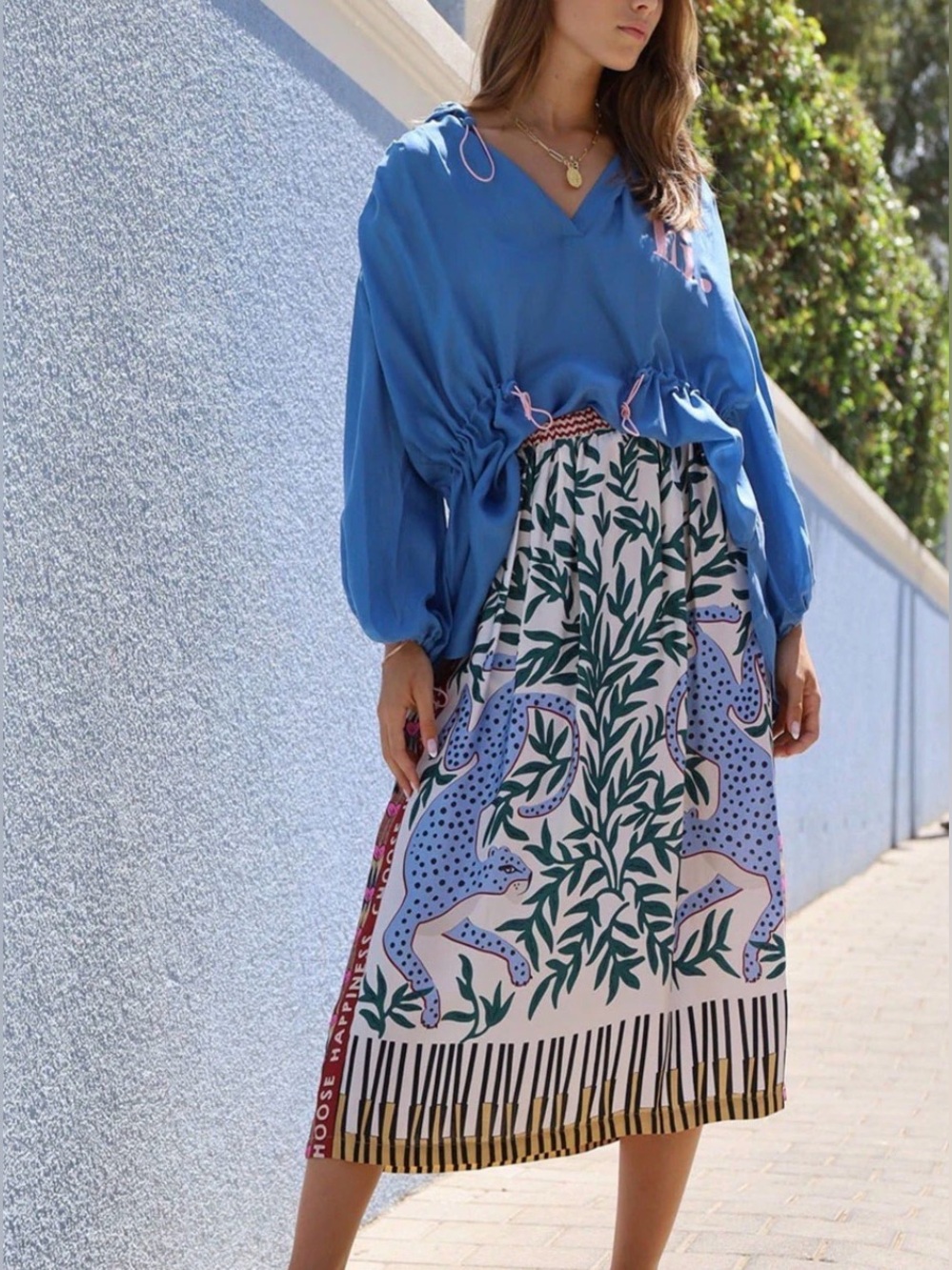 Me369 Hailey Printed Skirt